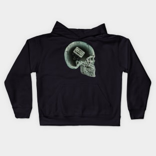 Retro Audio Cassette Skull Kids Hoodie